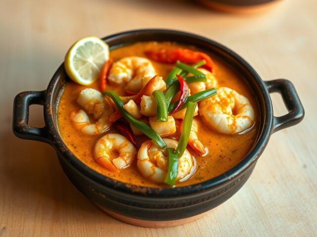 Stoofpotje met Vis en Garnalen uit Brazilie (Moqueca)