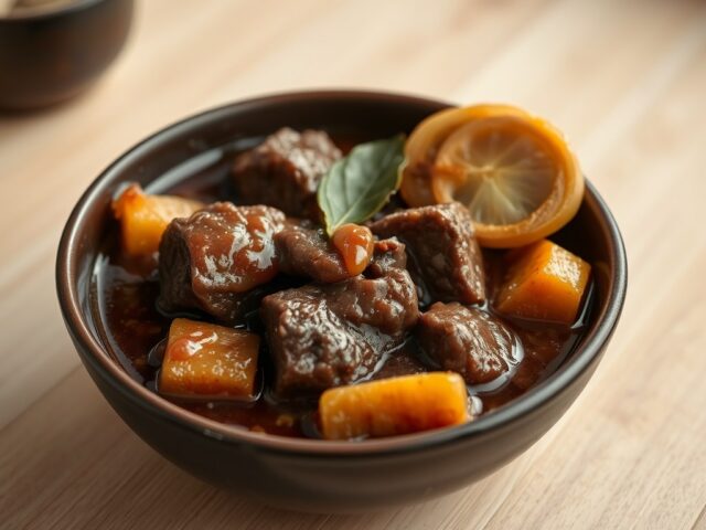 Stoofpotje (runder) met Friese koek
