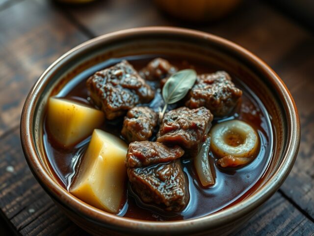 Stoofpotje van varkenswangetjes