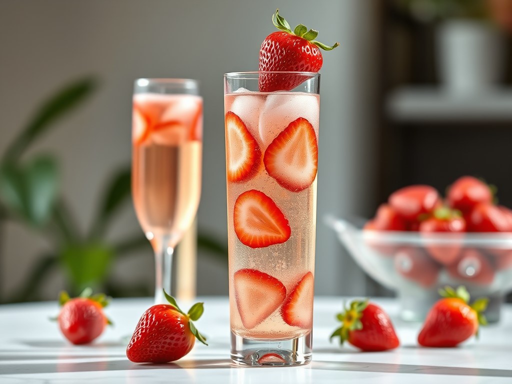 Strawberry delight, AI-gegenereerde illustratie