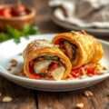 Strudel met ratatouille en fontina