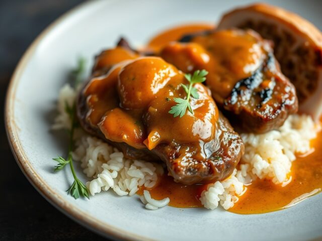 Struisvogelbraai met abrikozensaus