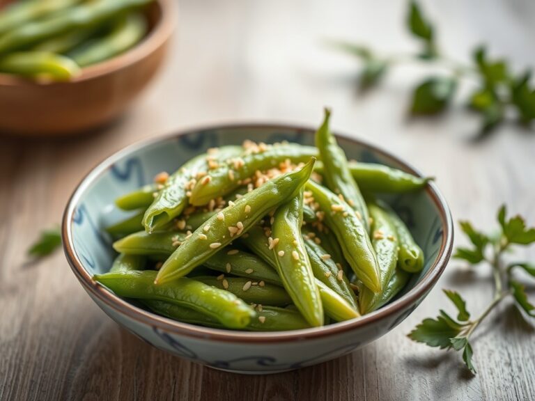 sugar snaps met sesamzout