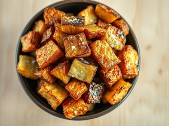 Superkrokante aardappels met zeezout