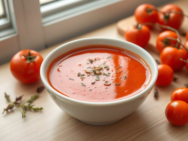 Supersnelle tomatensoep