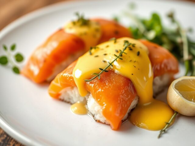 Sushi Hollandaise — AI-gegenereerde illustratie