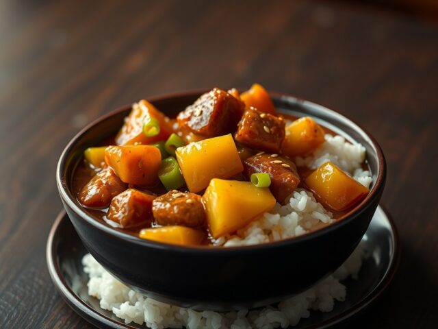 Sweet and Sour van Varkensvlees uit de Slow Cooker