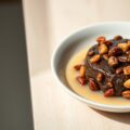 Taaitaaipudding met vanillesaus