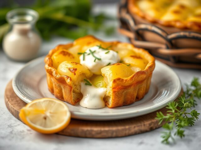 Taartje camembert, aardappel en prei (zie opm)