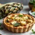 Taartje met grana padano en artisjokken