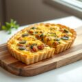 Taartje van chorizo en groenten