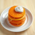 Taartje van ongehutste pot met lavendelmayonaise