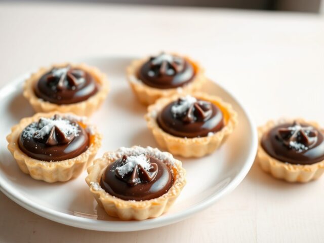 Taartjes met praliné puur