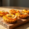 Taartjes van pompoen en aardappel