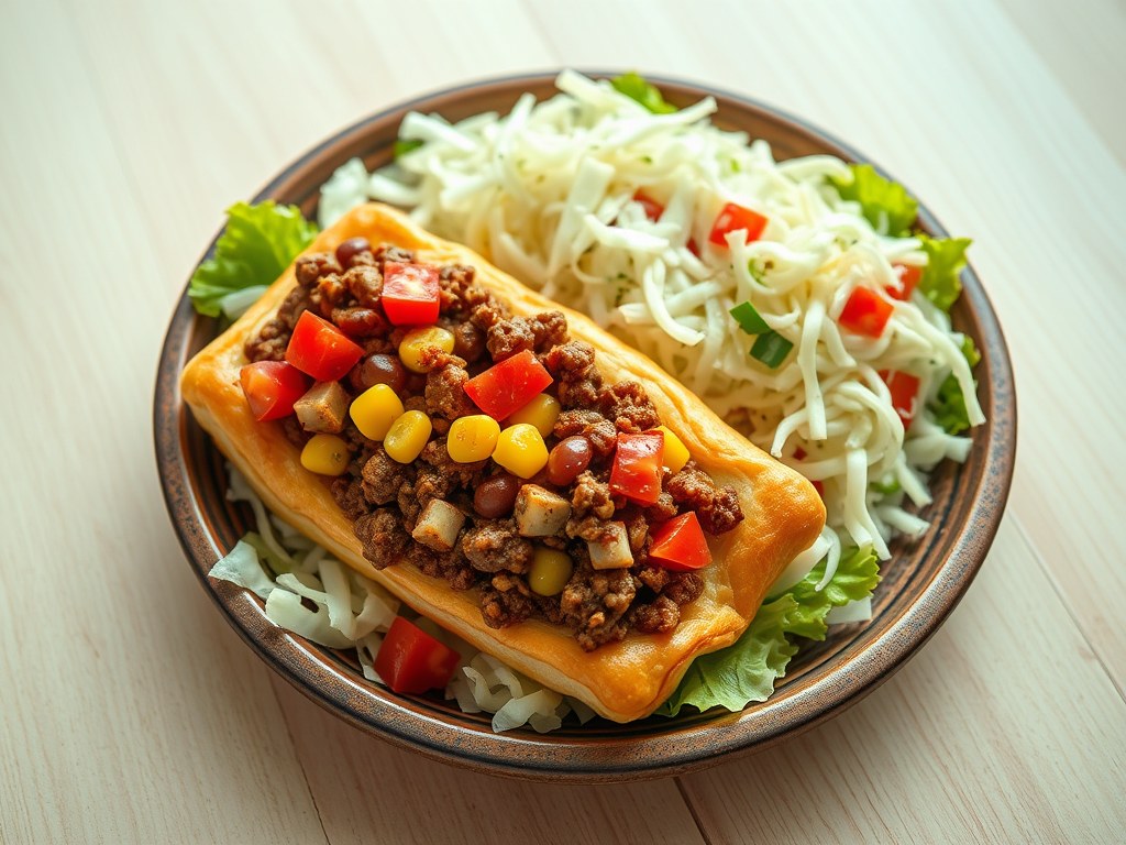 Taco schotel, AI-gegenereerde illustratie