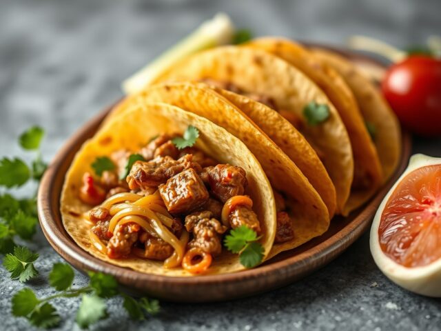 Taco schotel — AI-gegenereerde illustratie