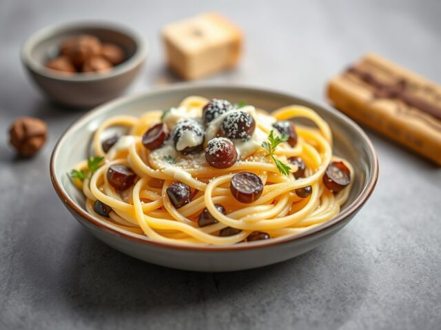Tagialtelle met Truffel (Al tartufo) — AI-gegenereerde illustratie