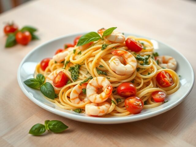 Tagliatelle di scampi