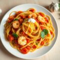 Tagliatelle met garnalen