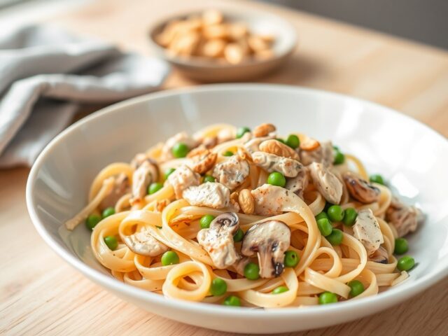 Tagliatelle met kip