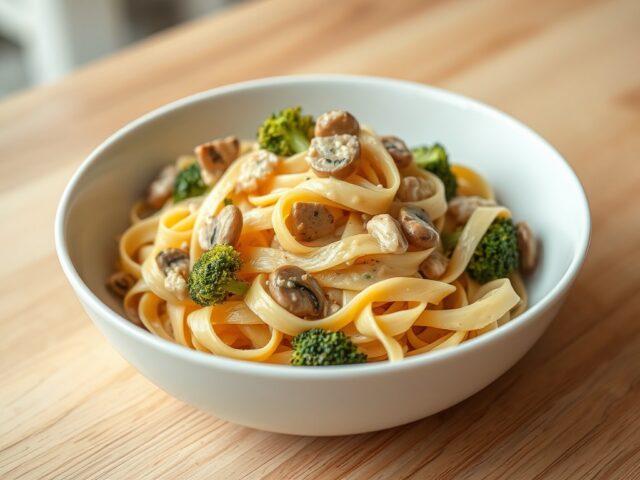 Tagliatelle met kip