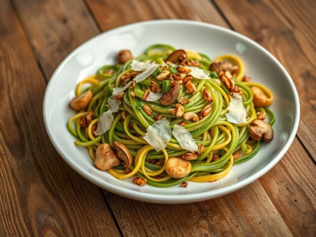 Tagliatelle met paddenstoelen