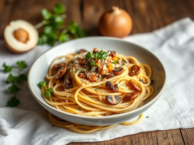 Tagliatelle met piepkuiken