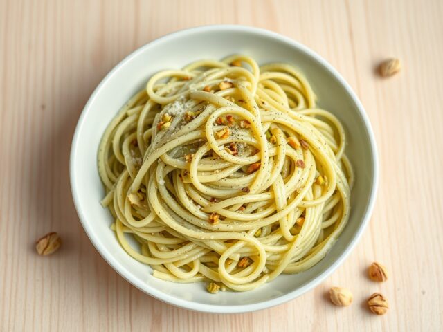 Tagliatelle met Pistache-Room