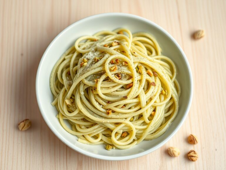 Tagliatelle met Pistache-Room