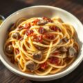 Tagliatelle met uiensaus