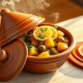 Tajine met courgette, citroen en olijven