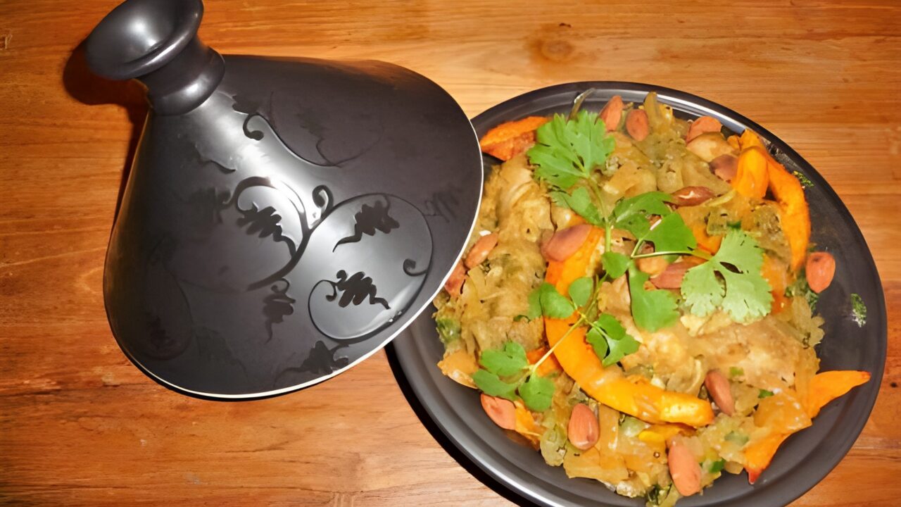 Tajine met kip en pompoen