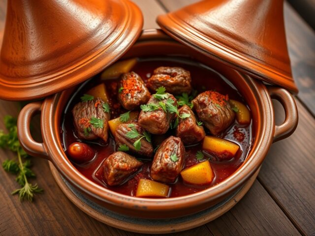 Tajine met lamsvlees en dadels