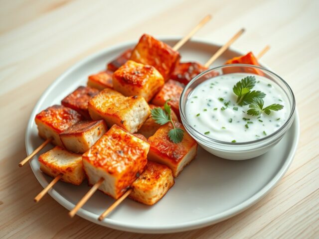 Tandoori visspiezen met raita