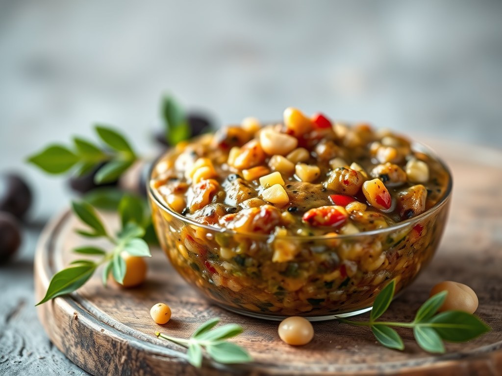 Tapenade, AI-gegenereerde illustratie