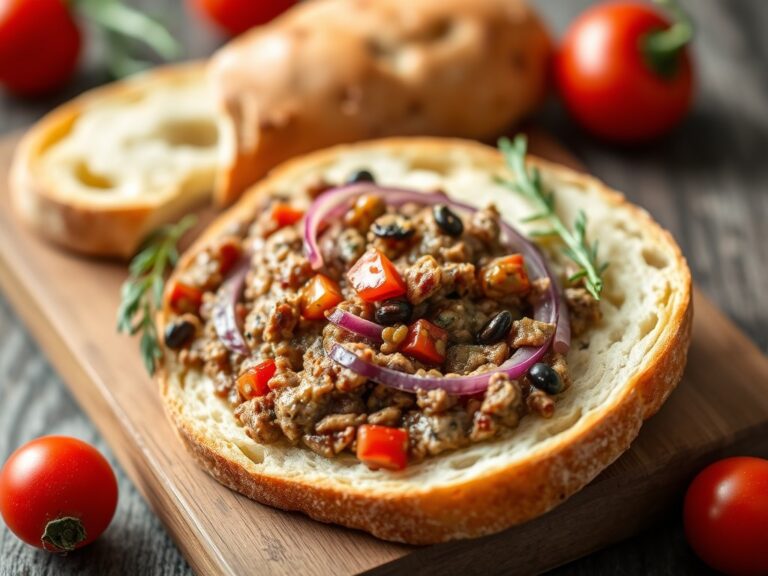 Tapenade met gekruide ciabatta