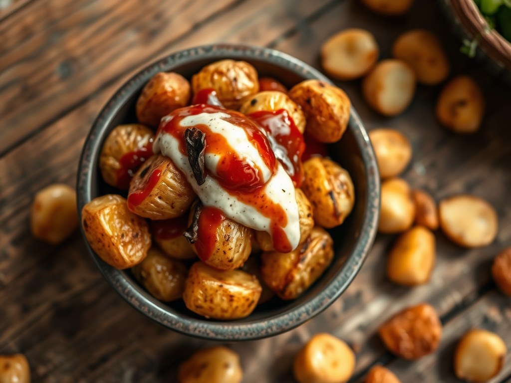 Tappas aardappeltjes, AI-gegenereerde illustratie