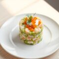 Tartaar van Crab-garnalen en avocado