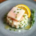Tartaar van gemarineerde kabeljauw, bavarois van k
