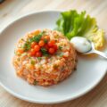 Tartaar van gravad lax (tatar af gravet laks)