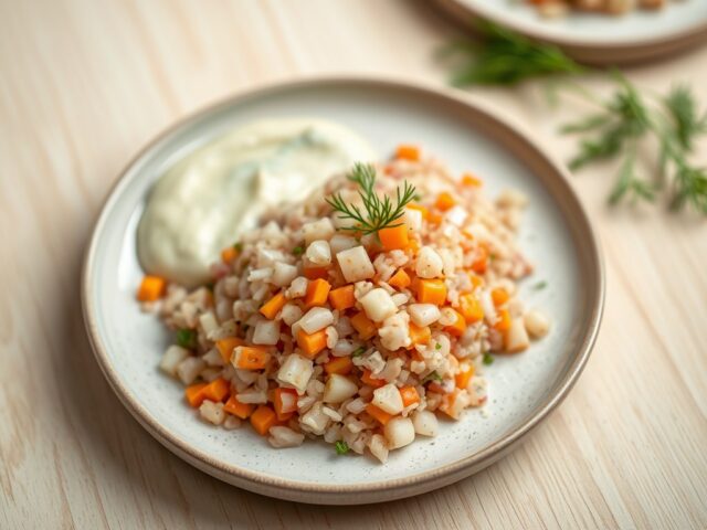 Tartare de hareng á la sauce concombre