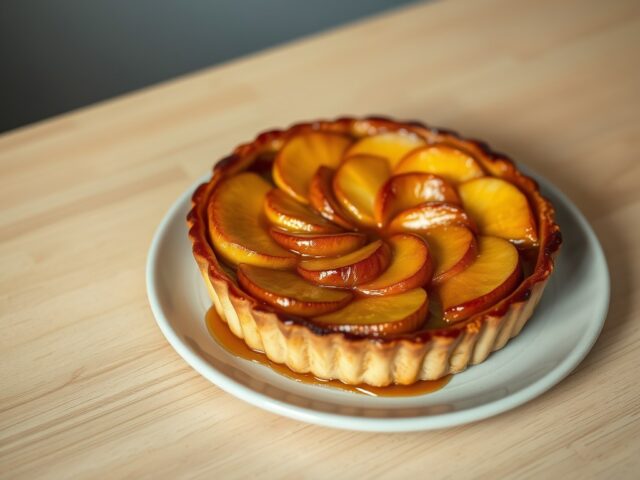 Tarte Tartin met karamelsaus