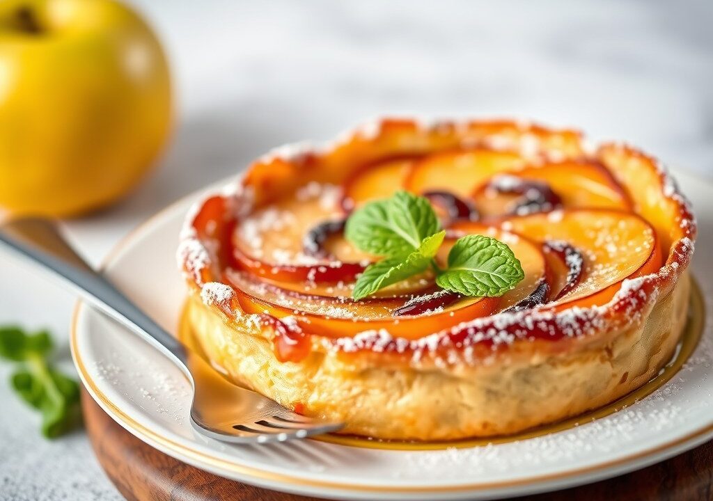 Tarte Tatin, AI-gegenereerde illustratie
