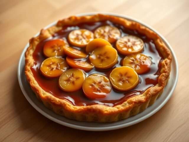 Tarte tatin met banaan