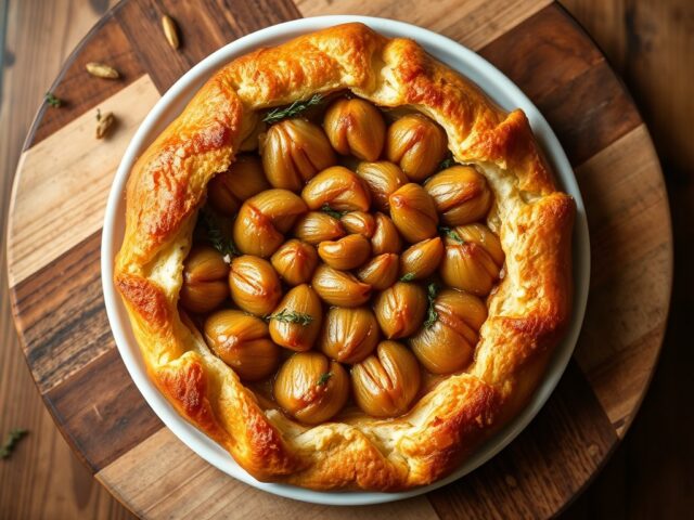 Tarte Tatin van Sjalotten