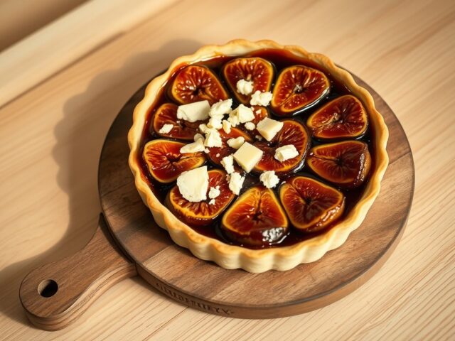 Tarte Tatin van Vijgen en Stilton
