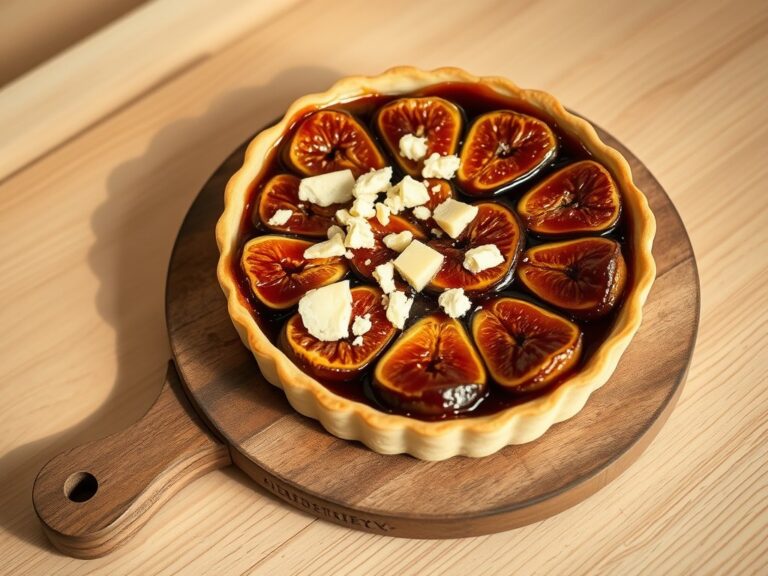 Tarte Tatin van Vijgen en Stilton