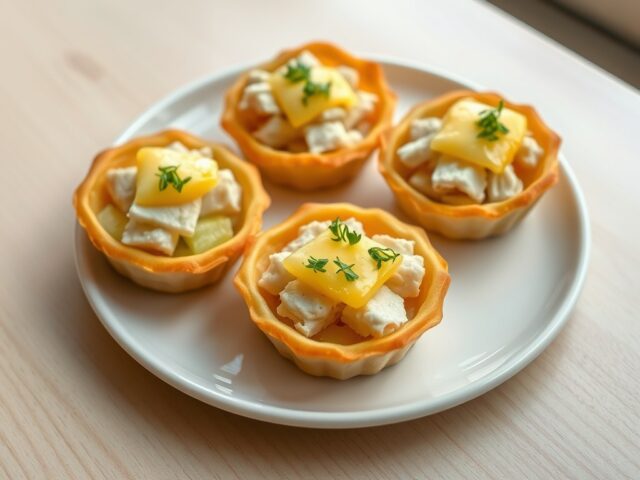 Tartelettes met kabeljauw