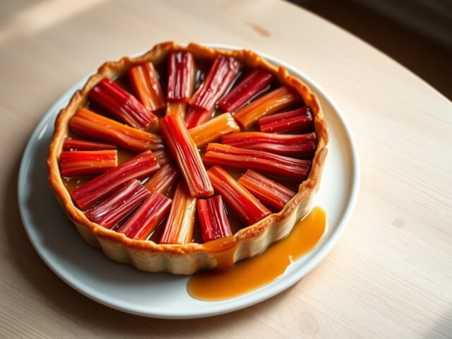 Tatin van rabarber