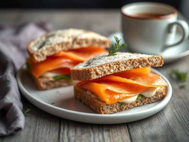 Tea sandwiches — AI-gegenereerde illustratie